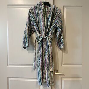 Missoni hooded towel robe